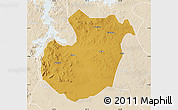 Physical Map of Kwimba, lighten