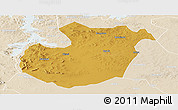 Physical Panoramic Map of Kwimba, lighten