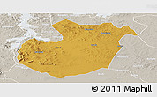 Physical Panoramic Map of Kwimba, lighten, semi-desaturated