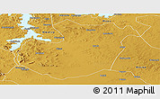 Physical Panoramic Map of Kwimba