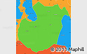 Political Simple Map of Kwimba