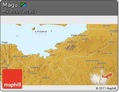 Physical 3D Map of Magu