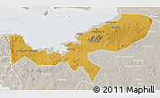 Physical 3D Map of Magu, lighten, semi-desaturated