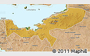 Physical 3D Map of Magu, satellite outside
