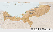 Satellite 3D Map of Magu, lighten
