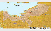 Satellite 3D Map of Magu, physical outside