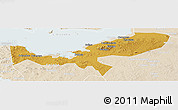 Physical Panoramic Map of Magu, lighten