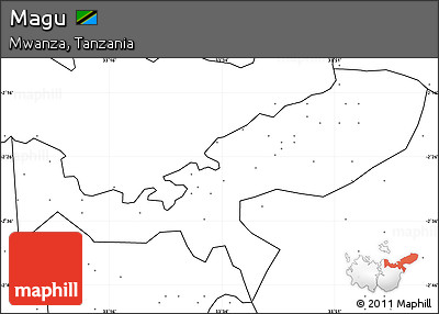Blank Simple Map of Magu, no labels