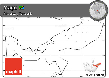 Blank Simple Map of Magu, no labels