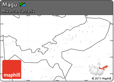 Blank Simple Map of Magu, no labels