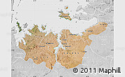Satellite Map of Mwanza, lighten, desaturated