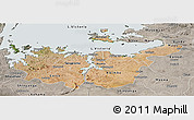 Satellite Panoramic Map of Mwanza, semi-desaturated
