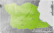 Physical 3D Map of Bagamoyo, desaturated