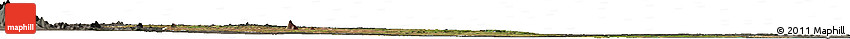 Satellite Horizon Map of Bagamoyo, darken, semi-desaturated