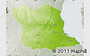 Physical Map of Bagamoyo, lighten, semi-desaturated