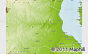 Physical Map of Bagamoyo