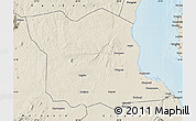 Shaded Relief Map of Bagamoyo