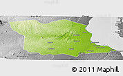 Physical Panoramic Map of Bagamoyo, desaturated