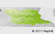 Physical Panoramic Map of Bagamoyo, lighten, desaturated