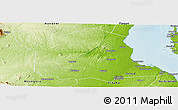 Physical Panoramic Map of Bagamoyo