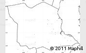 Blank Simple Map of Bagamoyo, no labels