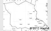 Blank Simple Map of Bagamoyo