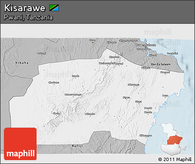 Gray 3D Map of Kisarawe