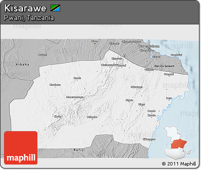 Gray 3D Map of Kisarawe