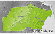 Physical 3D Map of Kisarawe, desaturated