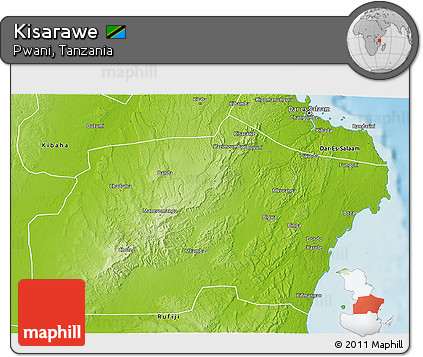 Physical 3D Map of Kisarawe