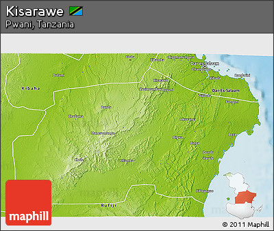 Physical 3D Map of Kisarawe