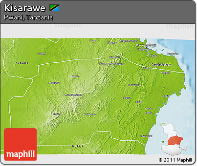 Physical 3D Map of Kisarawe