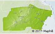 Physical 3D Map of Kisarawe, lighten