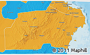 Political 3D Map of Kisarawe