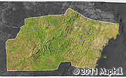 Satellite 3D Map of Kisarawe, darken, desaturated