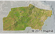 Satellite 3D Map of Kisarawe, lighten, semi-desaturated