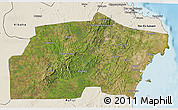 Satellite 3D Map of Kisarawe, shaded relief outside