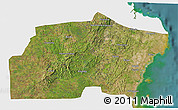 Satellite 3D Map of Kisarawe, single color outside