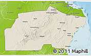 Shaded Relief 3D Map of Kisarawe, physical outside