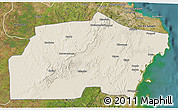 Shaded Relief 3D Map of Kisarawe, satellite outside