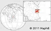 Blank Location Map of Kisarawe