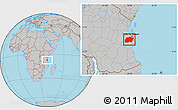 Gray Location Map of Kisarawe