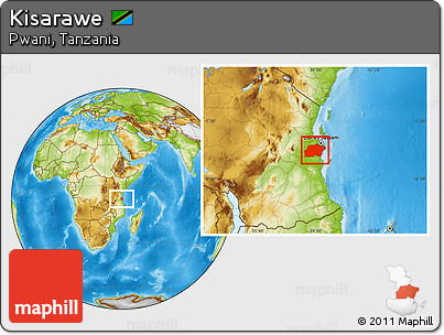 Physical Location Map of Kisarawe