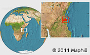 Satellite Location Map of Kisarawe