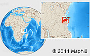 Shaded Relief Location Map of Kisarawe