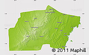 Physical Map of Kisarawe, cropped outside