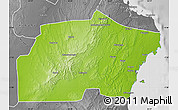 Physical Map of Kisarawe, desaturated