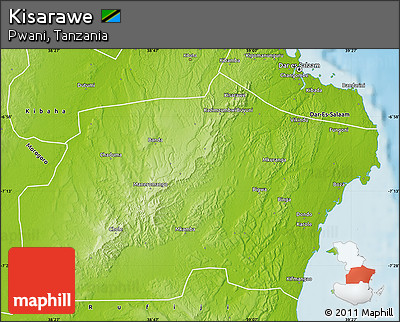 Physical Map of Kisarawe