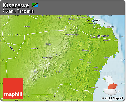 Physical Map of Kisarawe