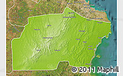 Physical Map of Kisarawe, satellite outside